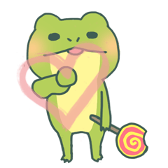 [LINEスタンプ] Jin bao frog