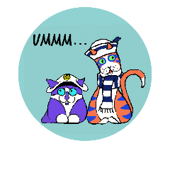 [LINEスタンプ] Howie and Loki: Sailors