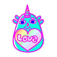 [LINEスタンプ] Bitter melon Unicorn