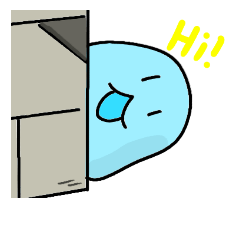 [LINEスタンプ] QWQblue's daily life