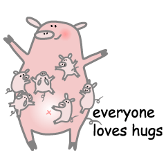 [LINEスタンプ] Little Puppet Piggy (Eng.)