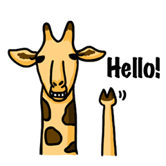 [LINEスタンプ] Giraffe Shorty