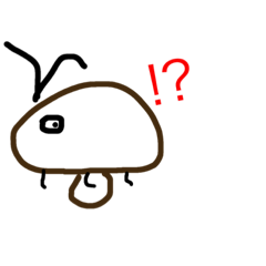 [LINEスタンプ] Cockroach Mushroom's Daily Life