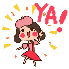 [LINEスタンプ] Cute raspberry girl