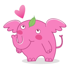 A appeared pink elephant！