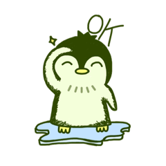 [LINEスタンプ] Mint is the happy Penguin.