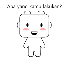 [LINEスタンプ] My friend Kana (Indonesian)