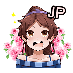 [LINEスタンプ] Daily life with Girly girls (Japan)