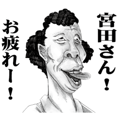 [LINEスタンプ] 【宮田】に送る！変顔スタンプ