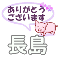 [LINEスタンプ] 長島「ながしま」さん専用。日常会話