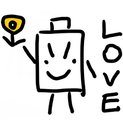 [LINEスタンプ] Battery Guy