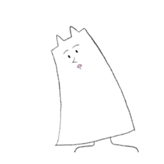 [LINEスタンプ] 余白が多い犬