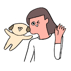 [LINEスタンプ] 犬と飼い主