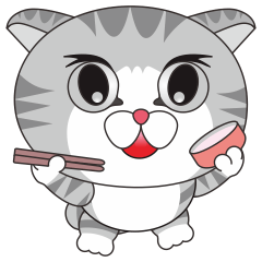 [LINEスタンプ] Cute dumb eye cat 4