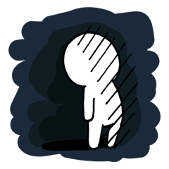 [LINEスタンプ] tragic life