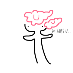 [LINEスタンプ] bubble face men(eng.)