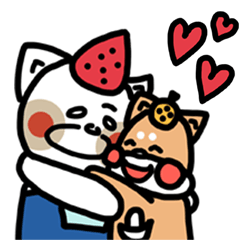 [LINEスタンプ] Puppy Chuan and Kitty Xiu 2