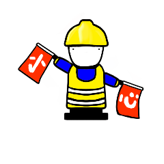 [LINEスタンプ] Construction Dummy man