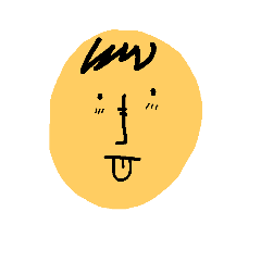 [LINEスタンプ] Yellow oval emoji