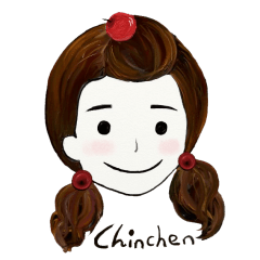 [LINEスタンプ] There is a girl called Chinchen.