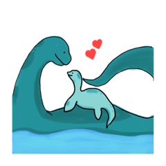 [LINEスタンプ] Loch Ness Monster