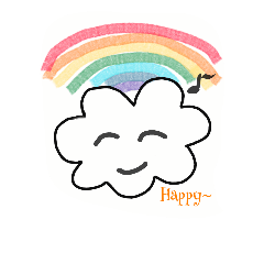 [LINEスタンプ] Cloud Little boy's life.