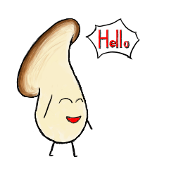 [LINEスタンプ] Little Mushroom Brother