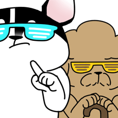 [LINEスタンプ] Fafa and Terry grandpa