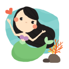 [LINEスタンプ] The fairy tales : Little Mermaid