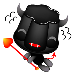 [LINEスタンプ] Black pudding