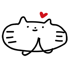 [LINEスタンプ] NO FEELING CAT