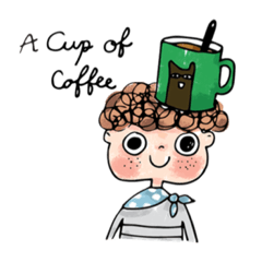 [LINEスタンプ] I Love Coffee...