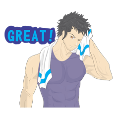 [LINEスタンプ] the man's Arianto full of feeling