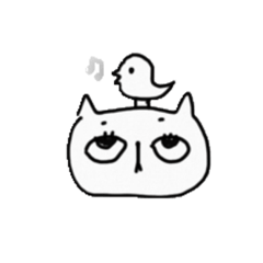 [LINEスタンプ] flat face kitty