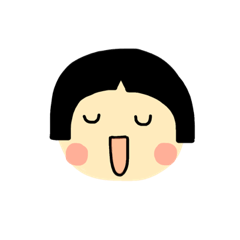 [LINEスタンプ] Little girl-s face