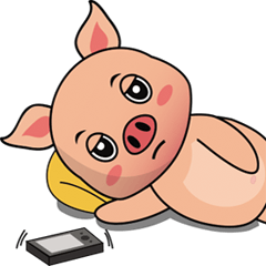 [LINEスタンプ] A Lazy Piggy (Global)