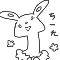 [LINEスタンプ] seal cat uncle and long-necked rabbit