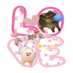 [LINEスタンプ] Puppies ballball＆small