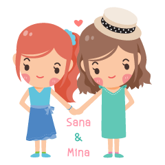 [LINEスタンプ] Sana ＆ Mina