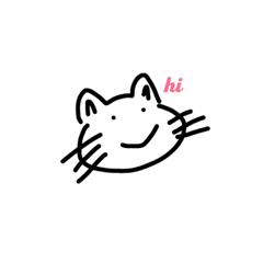 [LINEスタンプ] Cute fat cat drawing version