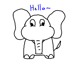 [LINEスタンプ] elephant plus