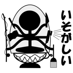 [LINEスタンプ] 棒人間：漆黒の表現者