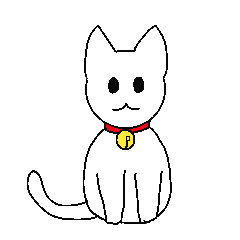 [LINEスタンプ] 白猫のシロー