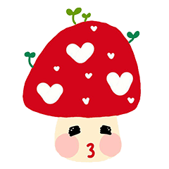 [LINEスタンプ] Mushrooms Cute