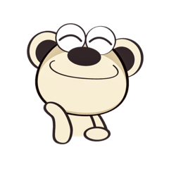 [LINEスタンプ] bear long winded