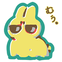 [LINEスタンプ] 【とわらび】ぼんやりしたうさぎ