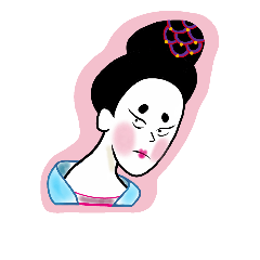 [LINEスタンプ] Ladies in Tang Dynasty