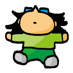 [LINEスタンプ] Timid fool