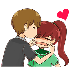 [LINEスタンプ] Weird Couple Azka and Erika : Daily