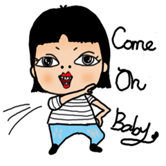 [LINEスタンプ] Ugly sister